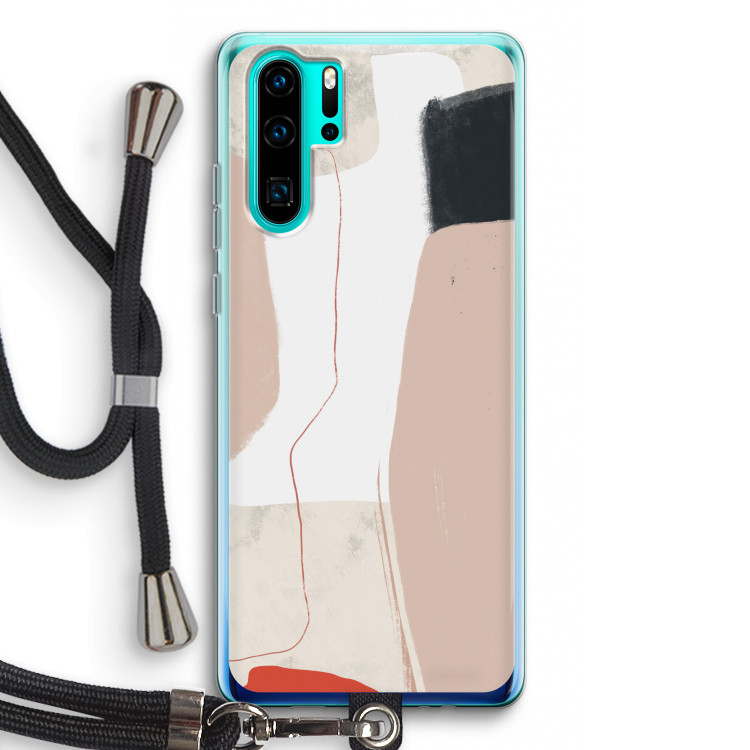 Lava: Huawei P30 Pro Transparant Hoesje met koord