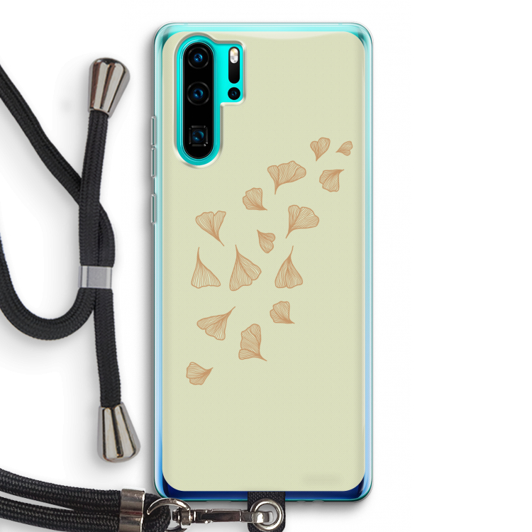 Falling Leaves: Huawei P30 Pro Transparant Hoesje met koord