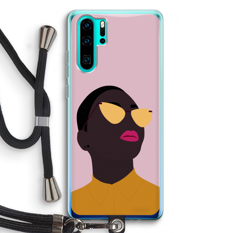 Yellow glasses: Huawei P30 Pro Transparant Hoesje met koord
