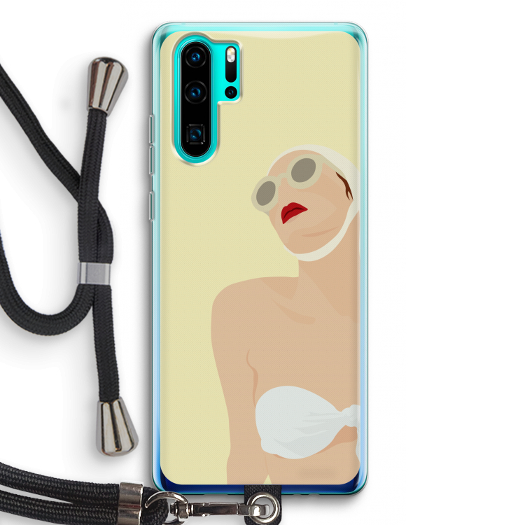 Summer: Huawei P30 Pro Transparant Hoesje met koord