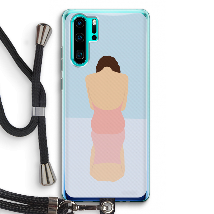 Mirror: Huawei P30 Pro Transparant Hoesje met koord
