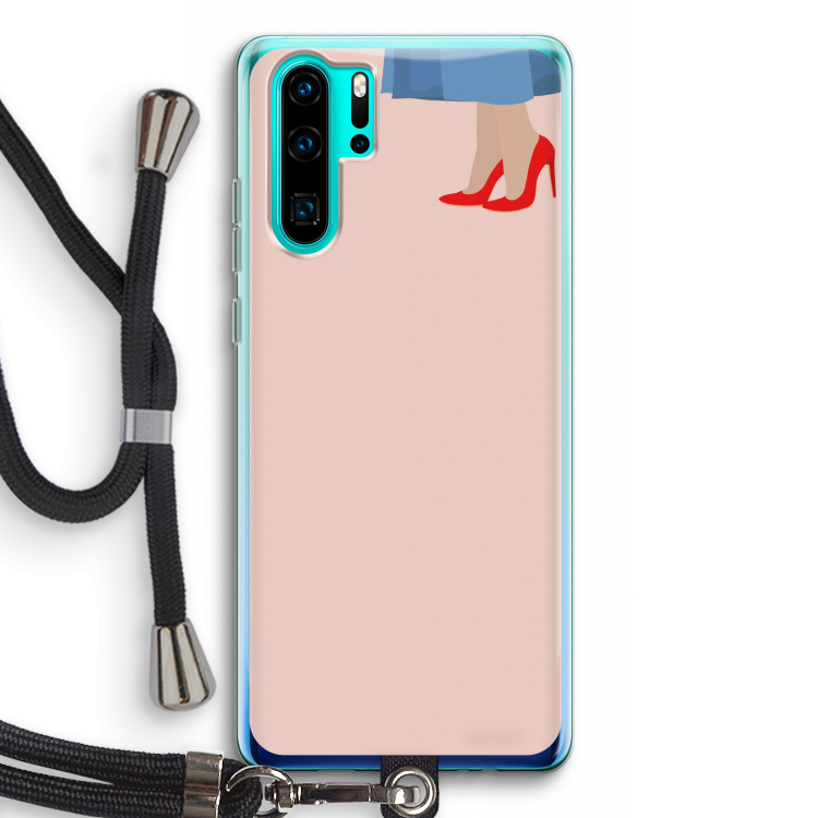 High heels: Huawei P30 Pro Transparant Hoesje met koord