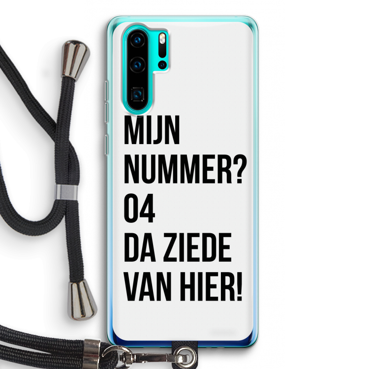 Da ziede van hier: Huawei P30 Pro Transparant Hoesje met koord