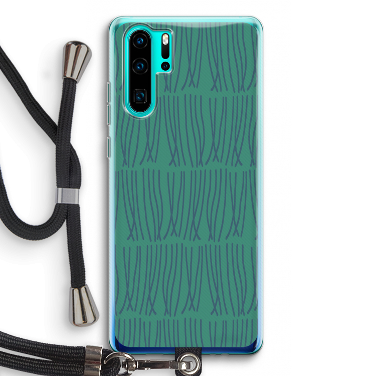 Swirls: Huawei P30 Pro Transparant Hoesje met koord