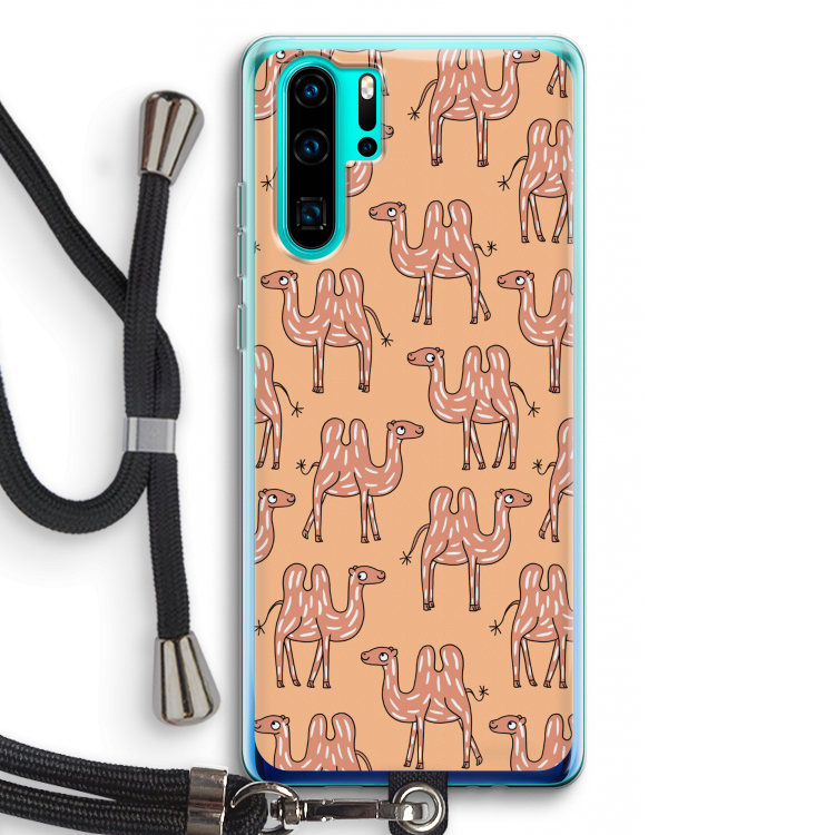 Kameel: Huawei P30 Pro Transparant Hoesje met koord