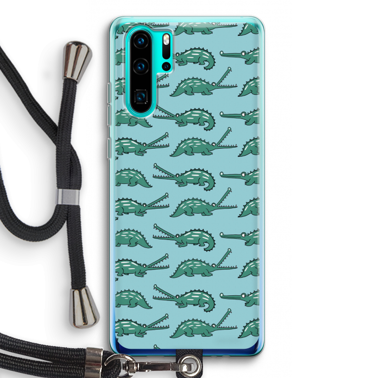Kroko: Huawei P30 Pro Transparant Hoesje met koord