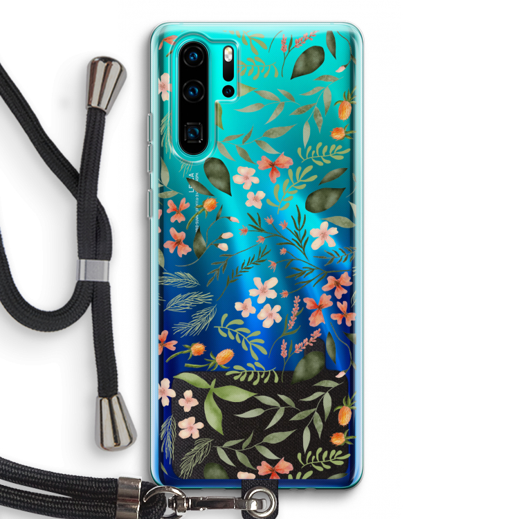 Sweet little flowers: Huawei P30 Pro Transparant Hoesje met koord