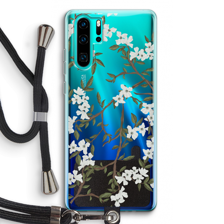 Blossoming spring: Huawei P30 Pro Transparant Hoesje met koord