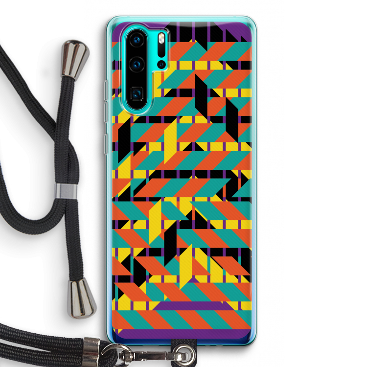 Skew Bee 2: Huawei P30 Pro Transparant Hoesje met koord