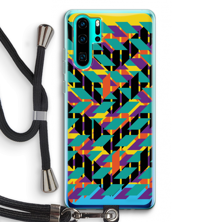Skew Bee 1: Huawei P30 Pro Transparant Hoesje met koord