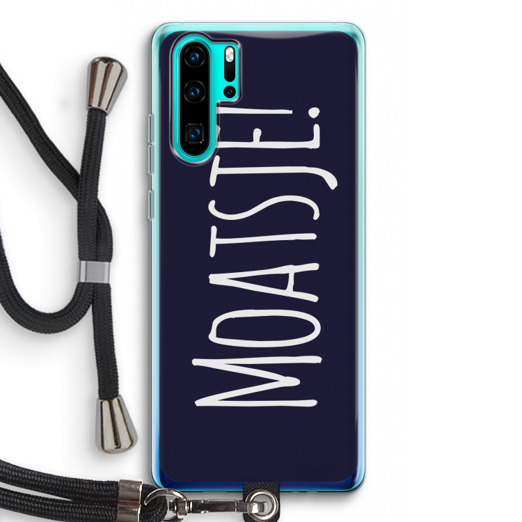 Moatsje!: Huawei P30 Pro Transparant Hoesje met koord
