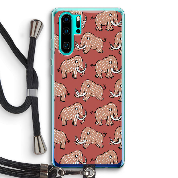 Mammoet: Huawei P30 Pro Transparant Hoesje met koord