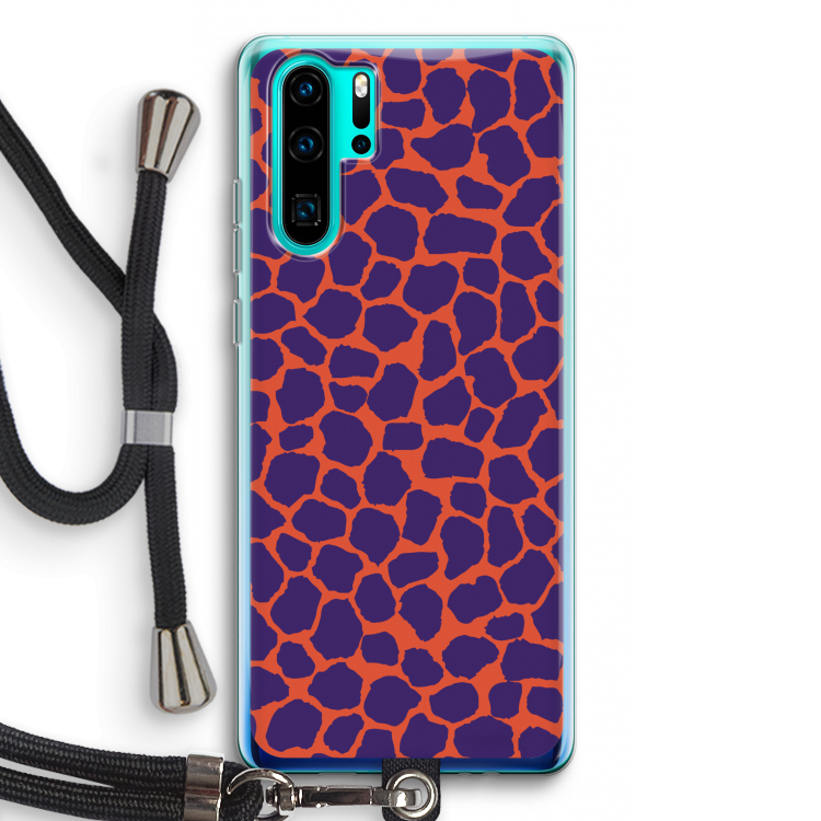 Purple Giraffe: Huawei P30 Pro Transparant Hoesje met koord