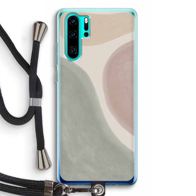 Geo #6: Huawei P30 Pro Transparant Hoesje met koord
