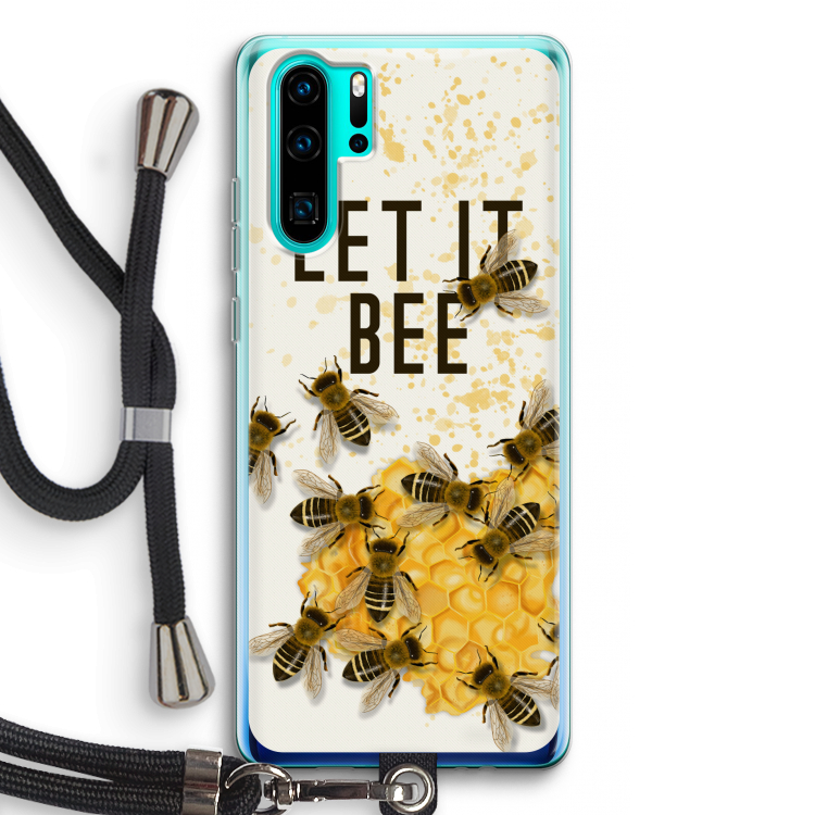 Let it bee: Huawei P30 Pro Transparant Hoesje met koord