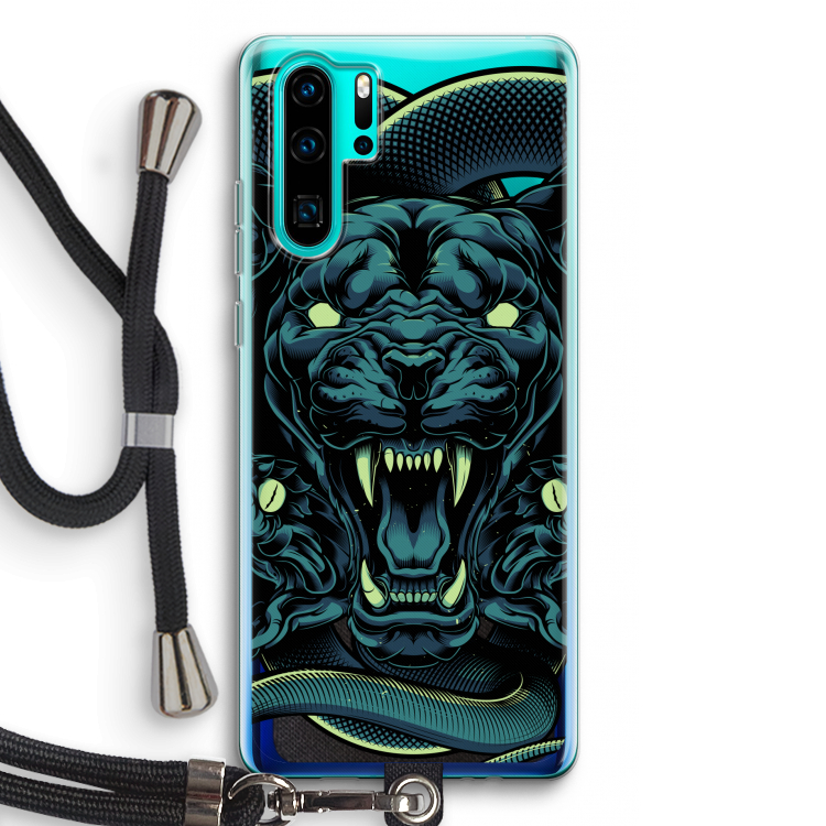 Cougar and Vipers: Huawei P30 Pro Transparant Hoesje met koord