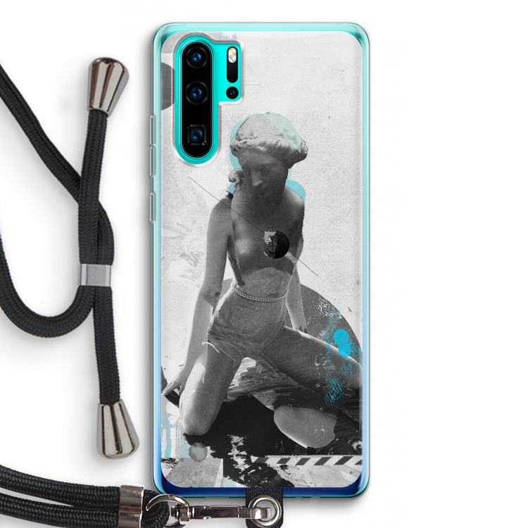 I will not feel a thing: Huawei P30 Pro Transparant Hoesje met koord