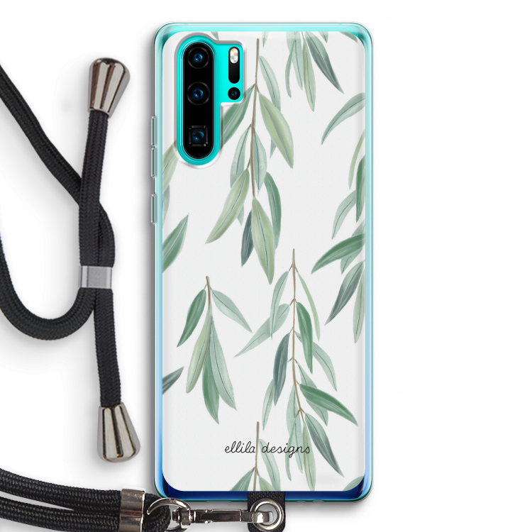 Branch up your life: Huawei P30 Pro Transparant Hoesje met koord