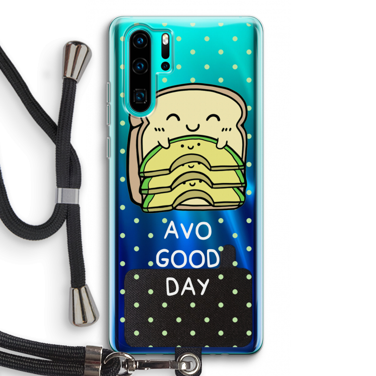 Avo Good Day: Huawei P30 Pro Transparant Hoesje met koord