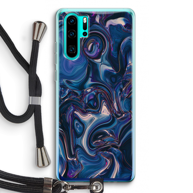Mirrored Mirage: Huawei P30 Pro Transparant Hoesje met koord