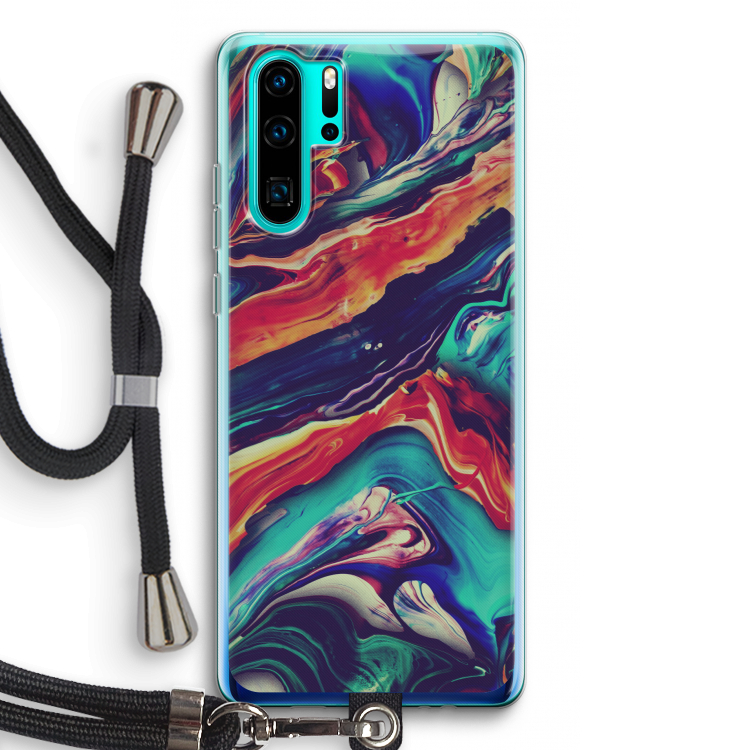 Chameleon Sun: Huawei P30 Pro Transparant Hoesje met koord