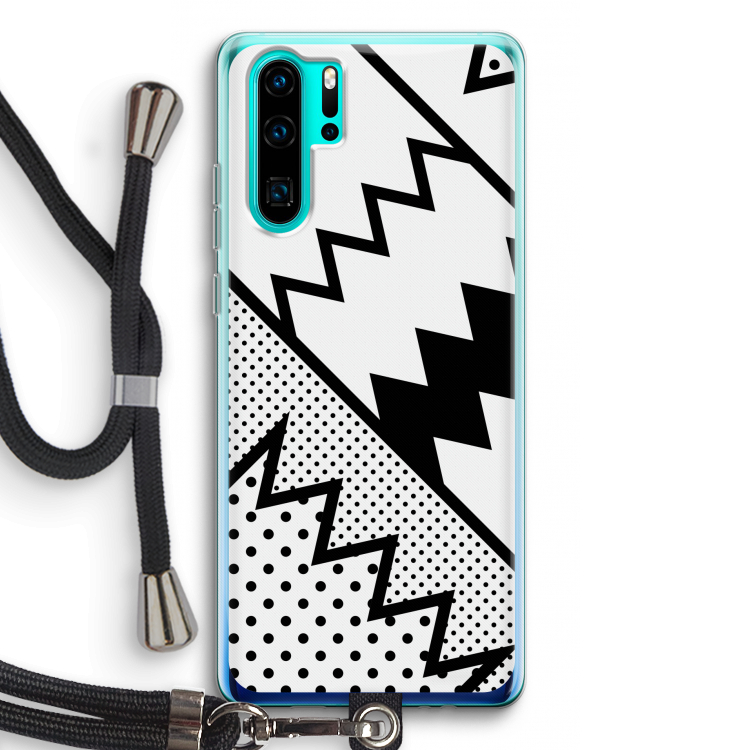 Pop Art #5: Huawei P30 Pro Transparant Hoesje met koord
