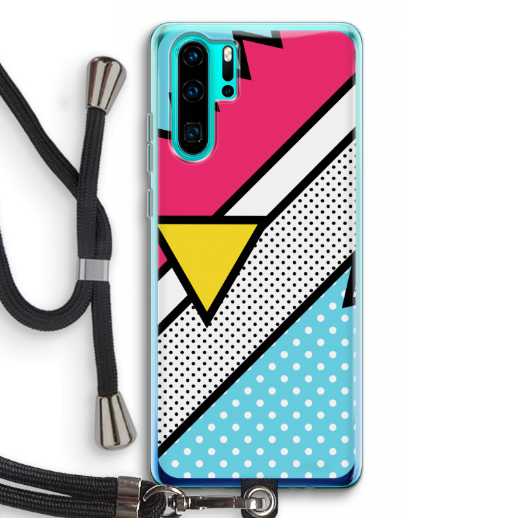 Pop Art #3: Huawei P30 Pro Transparant Hoesje met koord