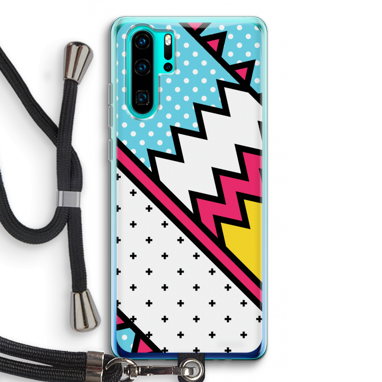 Pop Art #2: Huawei P30 Pro Transparant Hoesje met koord