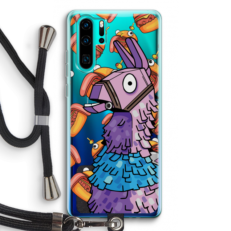 Loot Burger: Huawei P30 Pro Transparant Hoesje met koord
