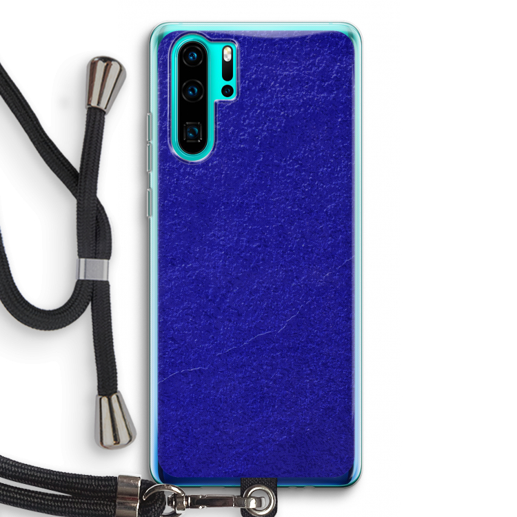Majorelle Blue: Huawei P30 Pro Transparant Hoesje met koord