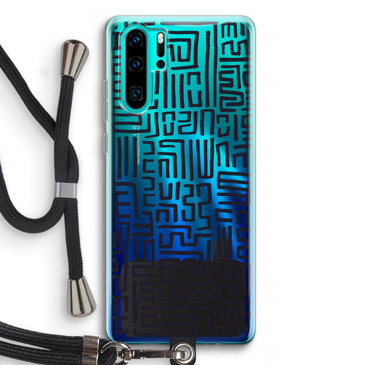 Moroccan Print: Huawei P30 Pro Transparant Hoesje met koord