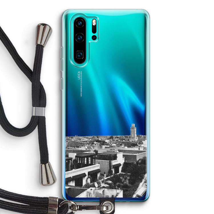 Marrakech Skyline : Huawei P30 Pro Transparant Hoesje met koord