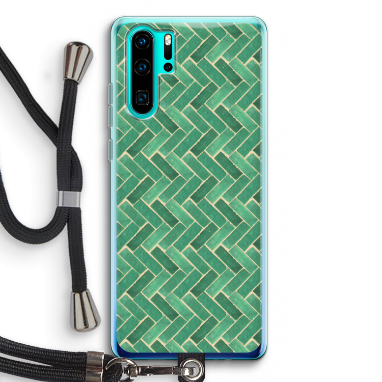 Moroccan tiles 2: Huawei P30 Pro Transparant Hoesje met koord