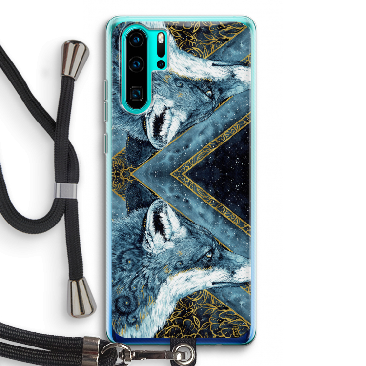 Golden Fox: Huawei P30 Pro Transparant Hoesje met koord
