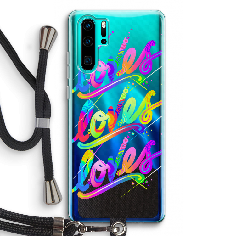 Loves: Huawei P30 Pro Transparant Hoesje met koord