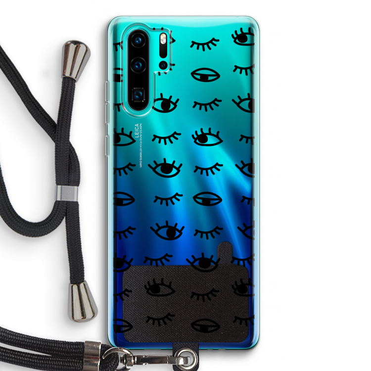 Eye pattern #2: Huawei P30 Pro Transparant Hoesje met koord