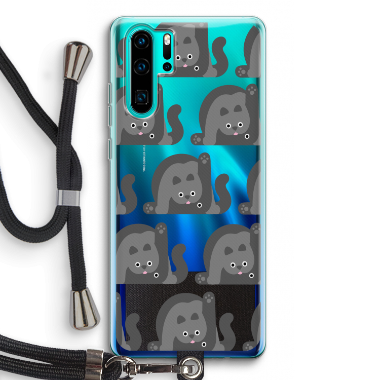 Cats: Huawei P30 Pro Transparant Hoesje met koord