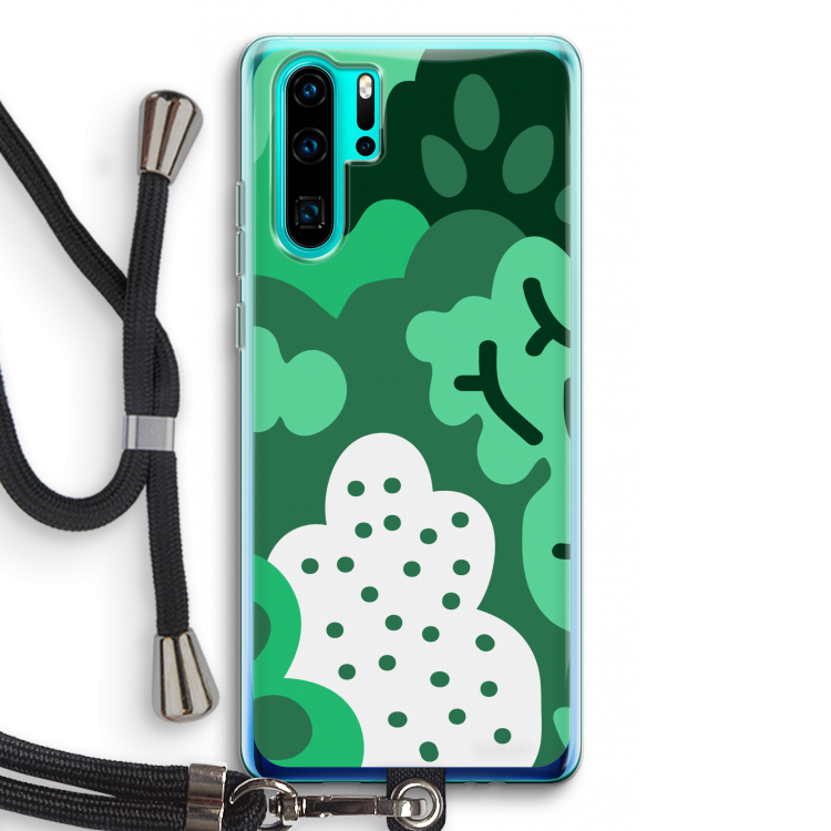 Bushes: Huawei P30 Pro Transparant Hoesje met koord