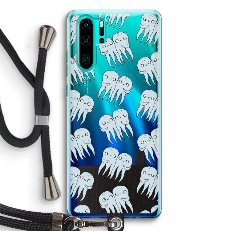 Octopussen: Huawei P30 Pro Transparant Hoesje met koord