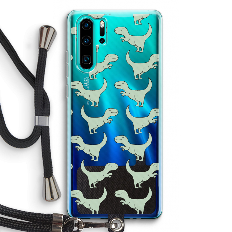Dinos: Huawei P30 Pro Transparant Hoesje met koord