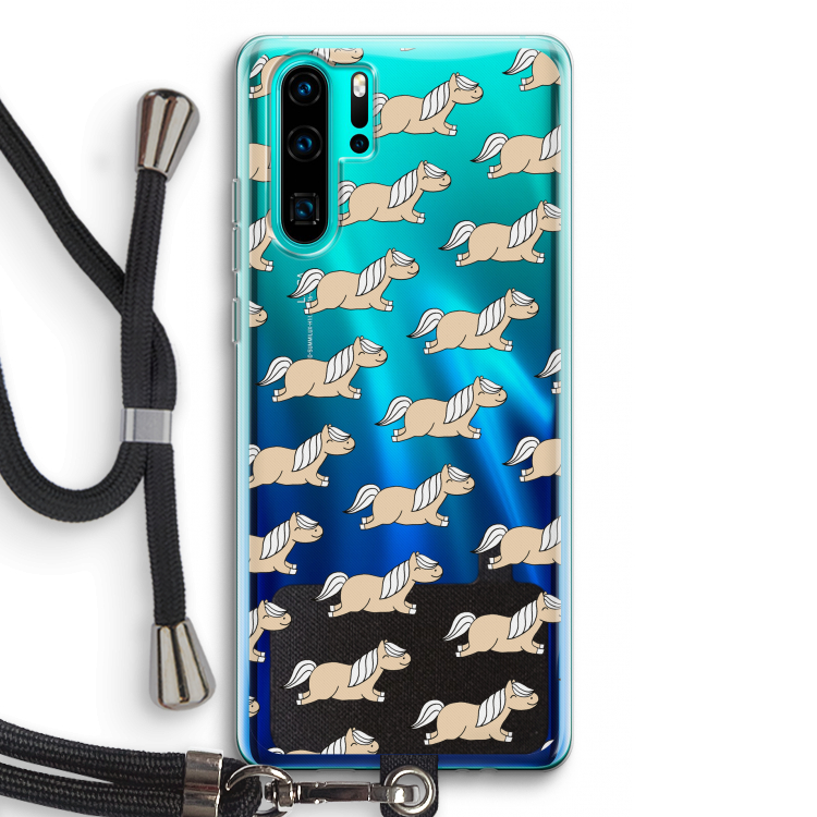 Ponys: Huawei P30 Pro Transparant Hoesje met koord