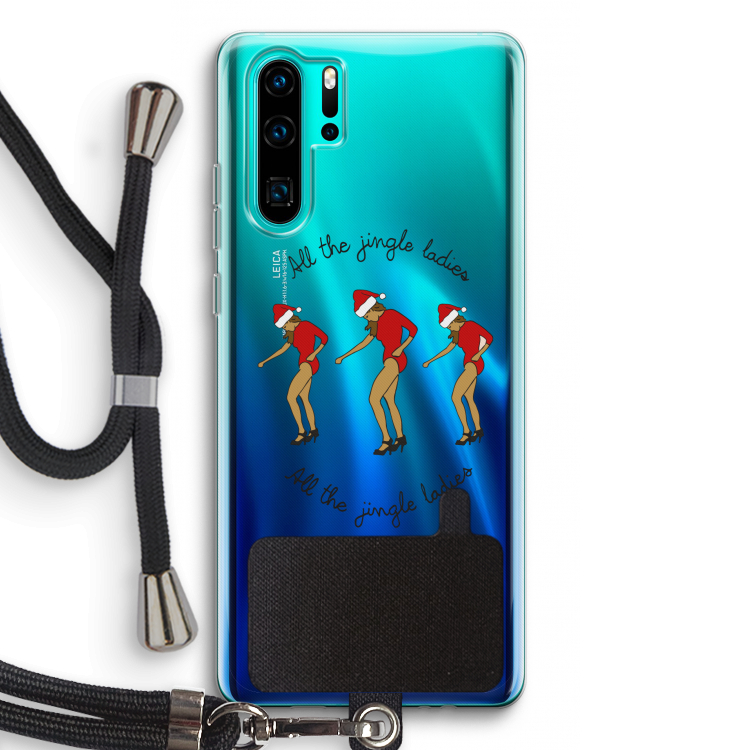 Jingle Ladies: Huawei P30 Pro Transparant Hoesje met koord