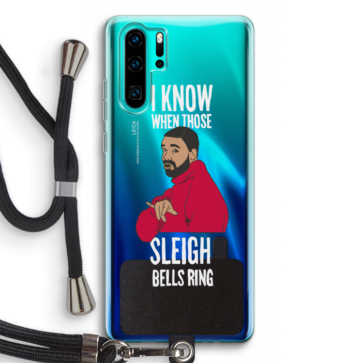 Sleigh Bells Ring: Huawei P30 Pro Transparant Hoesje met koord