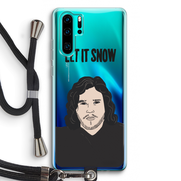 Let It Snow: Huawei P30 Pro Transparant Hoesje met koord