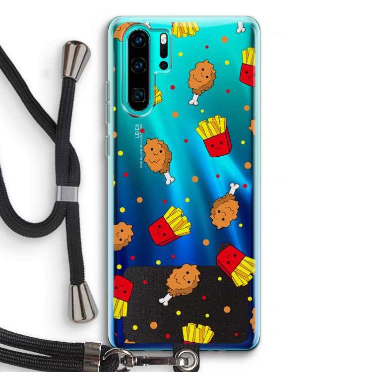 Chicken 'n Fries: Huawei P30 Pro Transparant Hoesje met koord