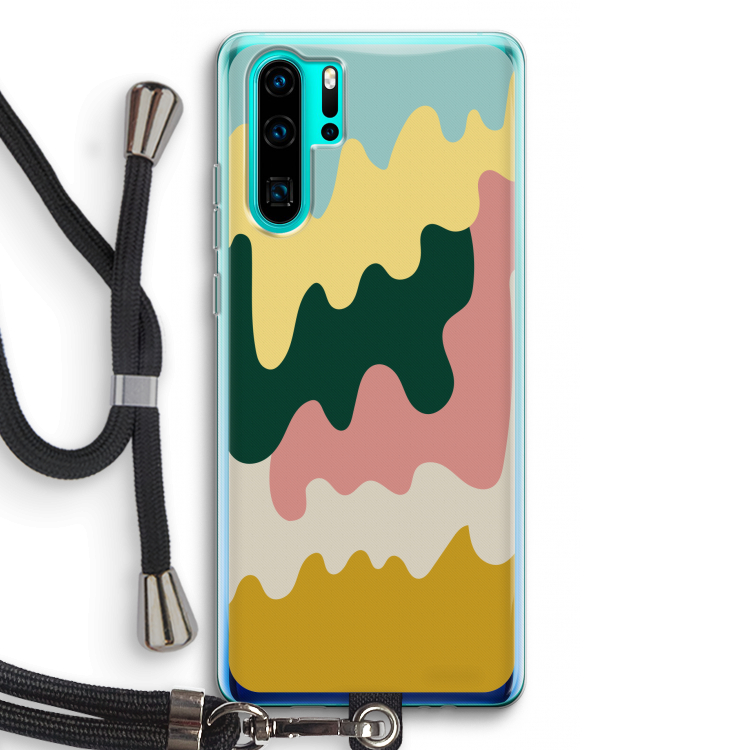 Baar B: Huawei P30 Pro Transparant Hoesje met koord