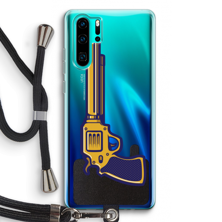 Pew Pew Pew: Huawei P30 Pro Transparant Hoesje met koord