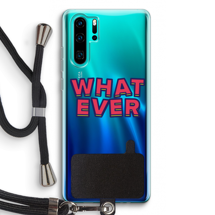 Whatever: Huawei P30 Pro Transparant Hoesje met koord