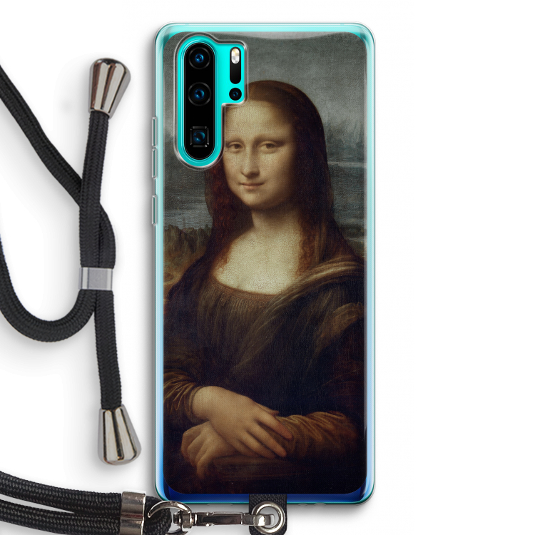 Mona Lisa: Huawei P30 Pro Transparant Hoesje met koord