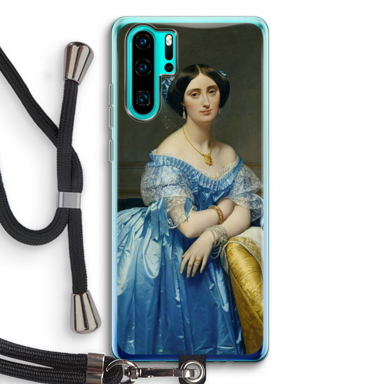 Eleonore: Huawei P30 Pro Transparant Hoesje met koord
